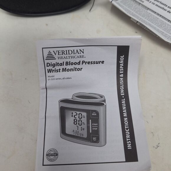 Veridian Healthcare Automatic Blood Pressure Wrist Cuff Digital Monitor 01-522 - Picture 2 of 5